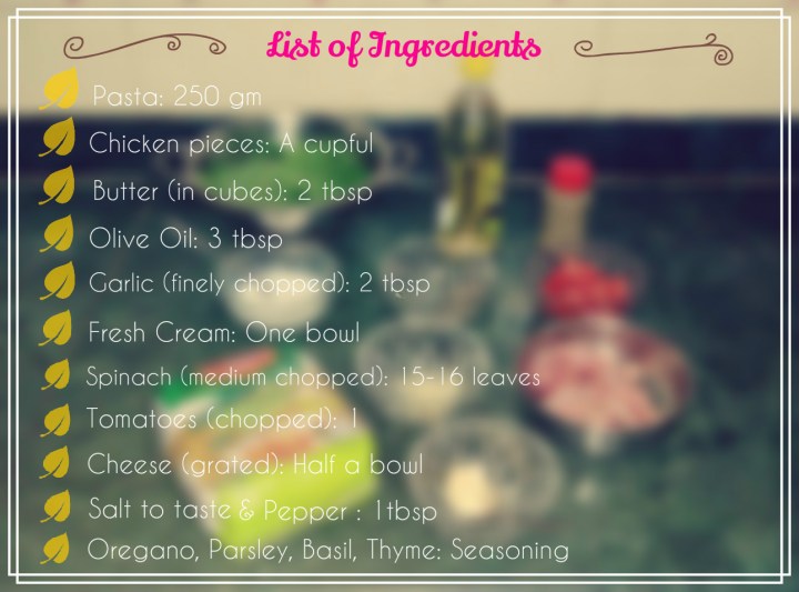 ingredient list