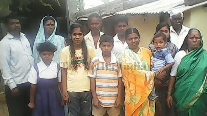 ashok farmer with his family